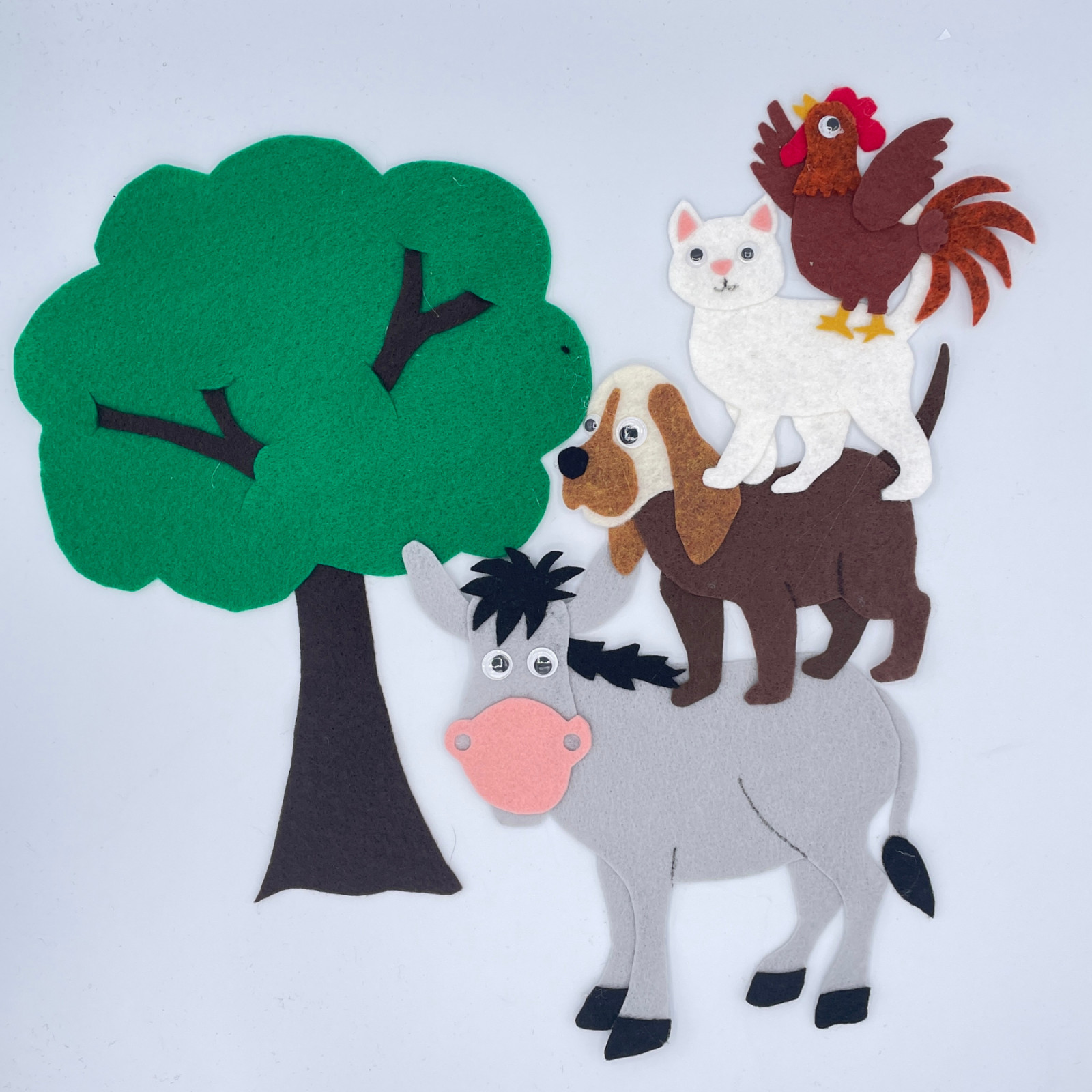 Bremer Town Musicians Felt Pieces for Felt/Flannel Board Play
