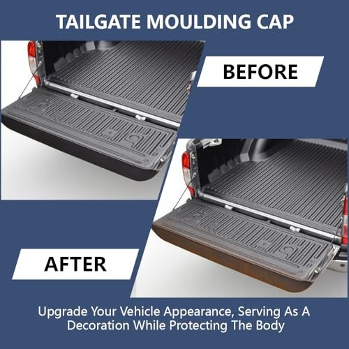 PIT66 Tailgate Moulding Cap, Compatible with Ford F150 2015-2020 Moulding