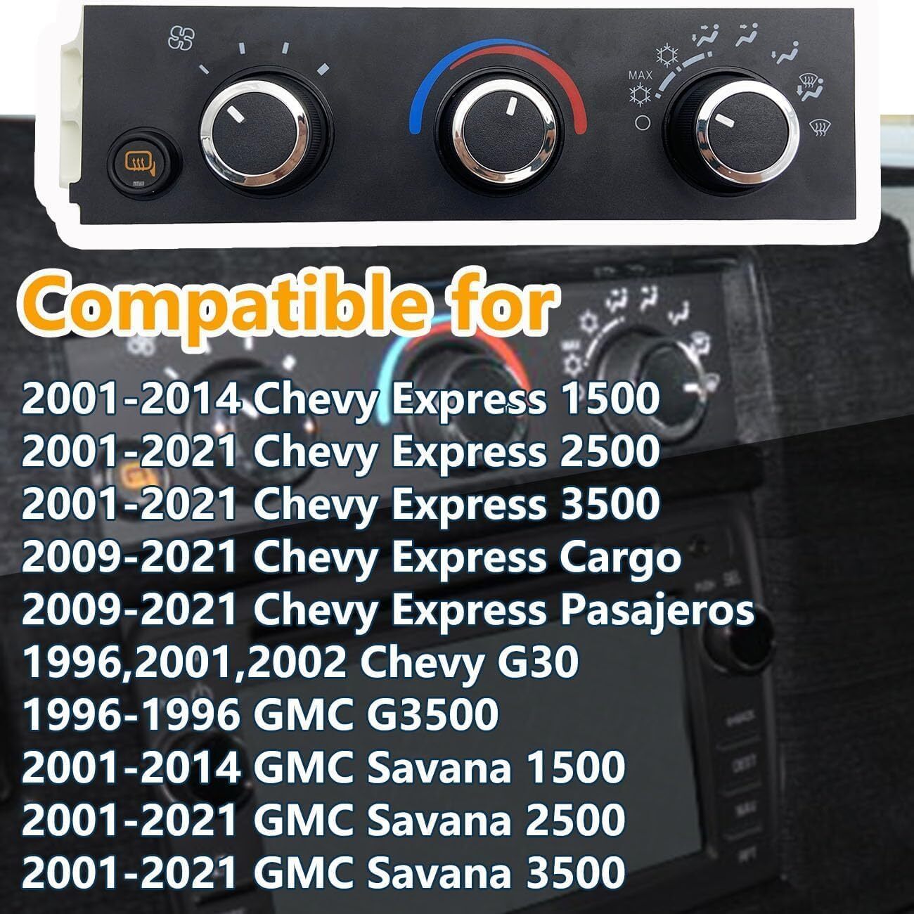 599-294 Front A/C Heater Climate Control Module with Heated Mirro Option
