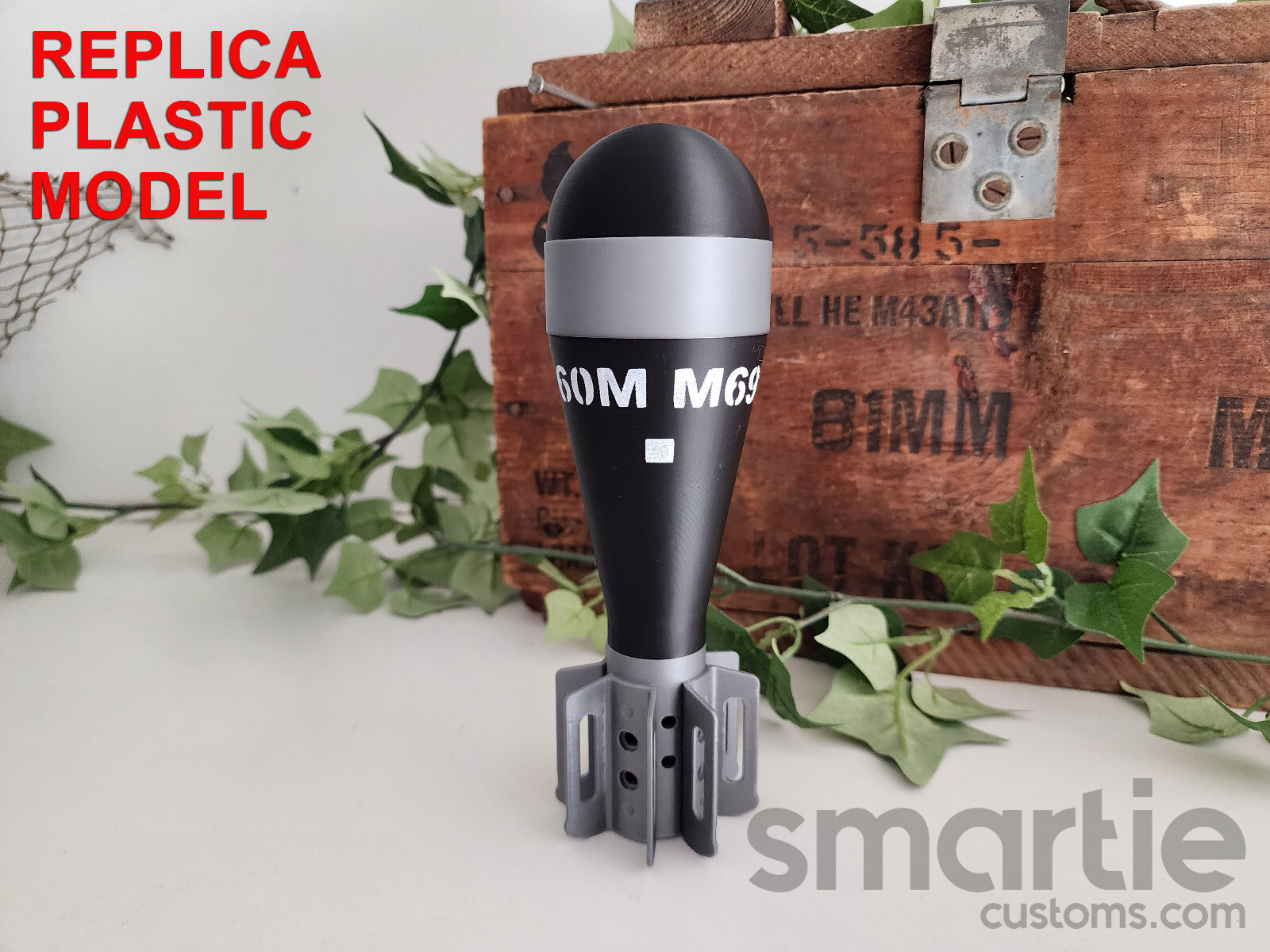 FAKE M69 WW2 Era 60mm PT Practice Training Mortar – Plastic Replica