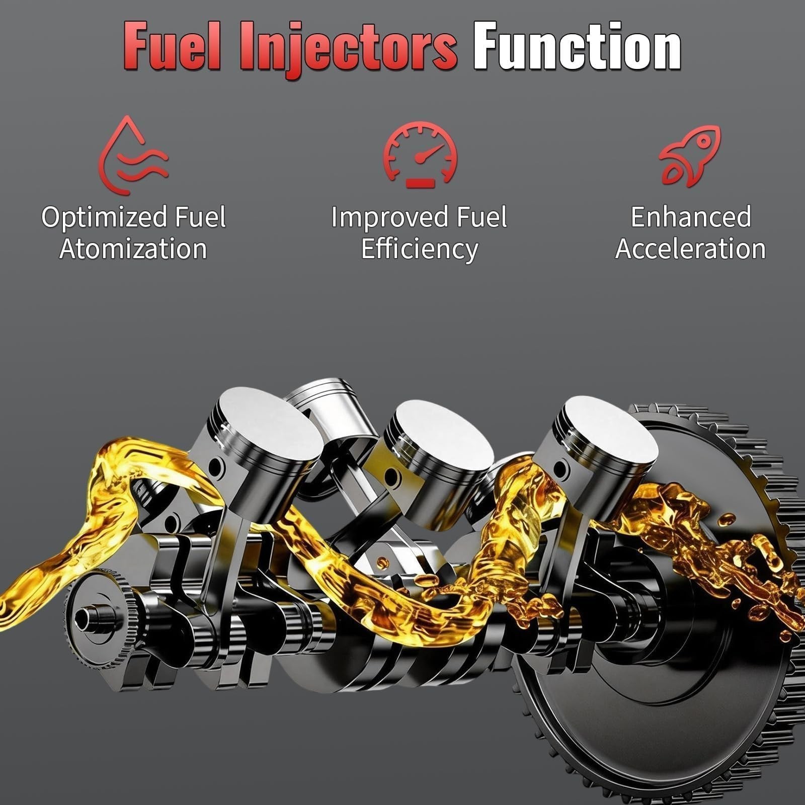 6 PCS FJ748 7531634 Fuel Injectors Compatible with BMW 328i 2007-2013, 330i 2…