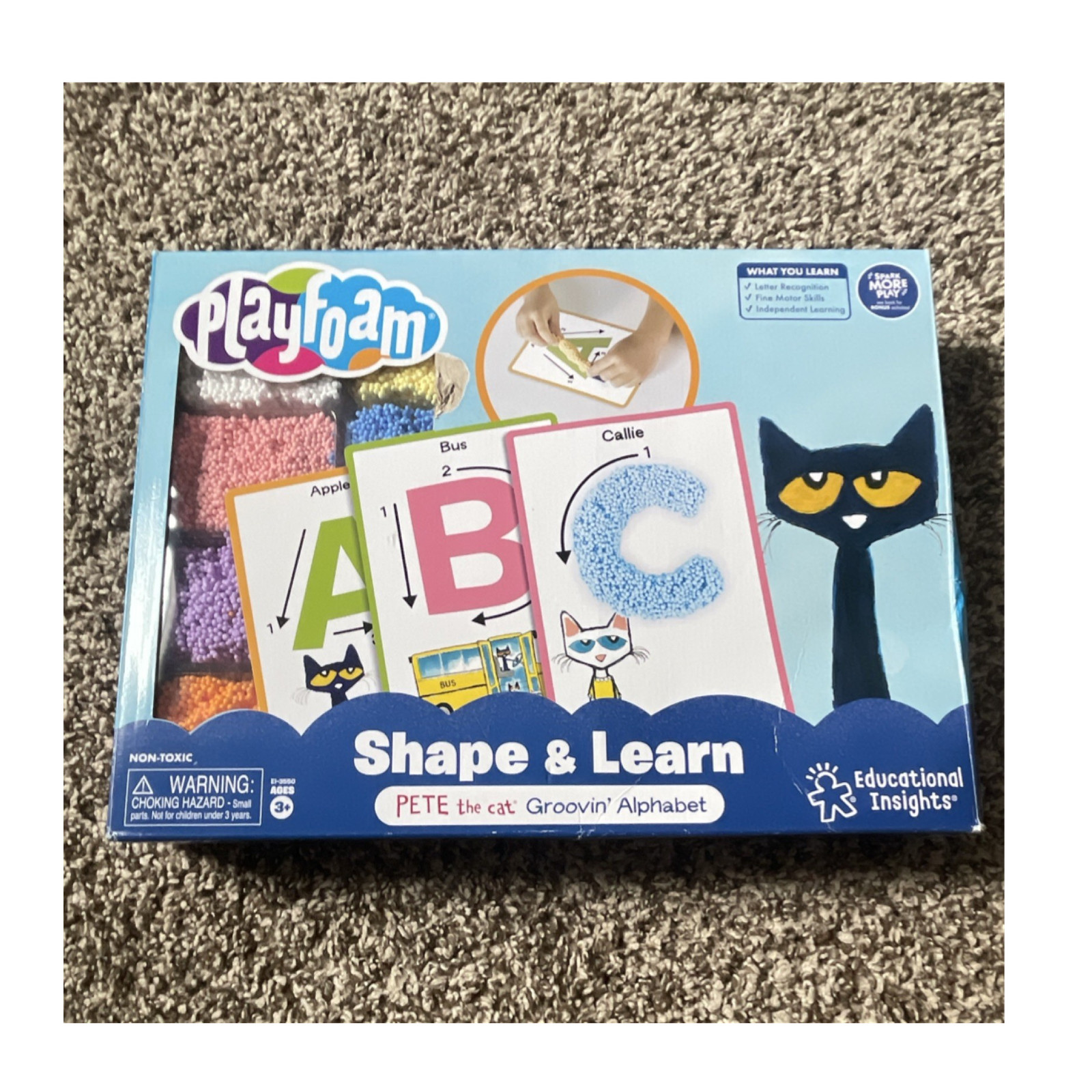 Educational Insights Playfoam Pete the Cat Groovin’ Alphabet Cards 3+ yrs