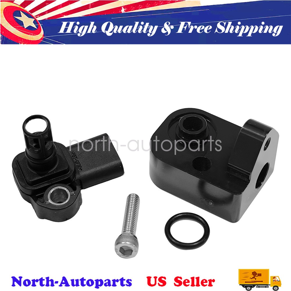 Intake Air Pressure and Temperature Sensor + Black Spacer Kit Fit for Chevrolet