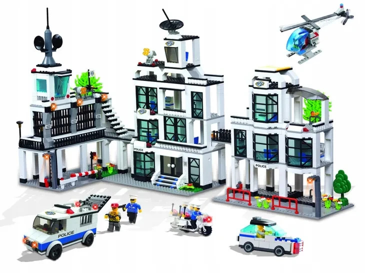 NEW Jubiux Police Public Order C9698A Kids Block Building Educational 3D Puzzle
