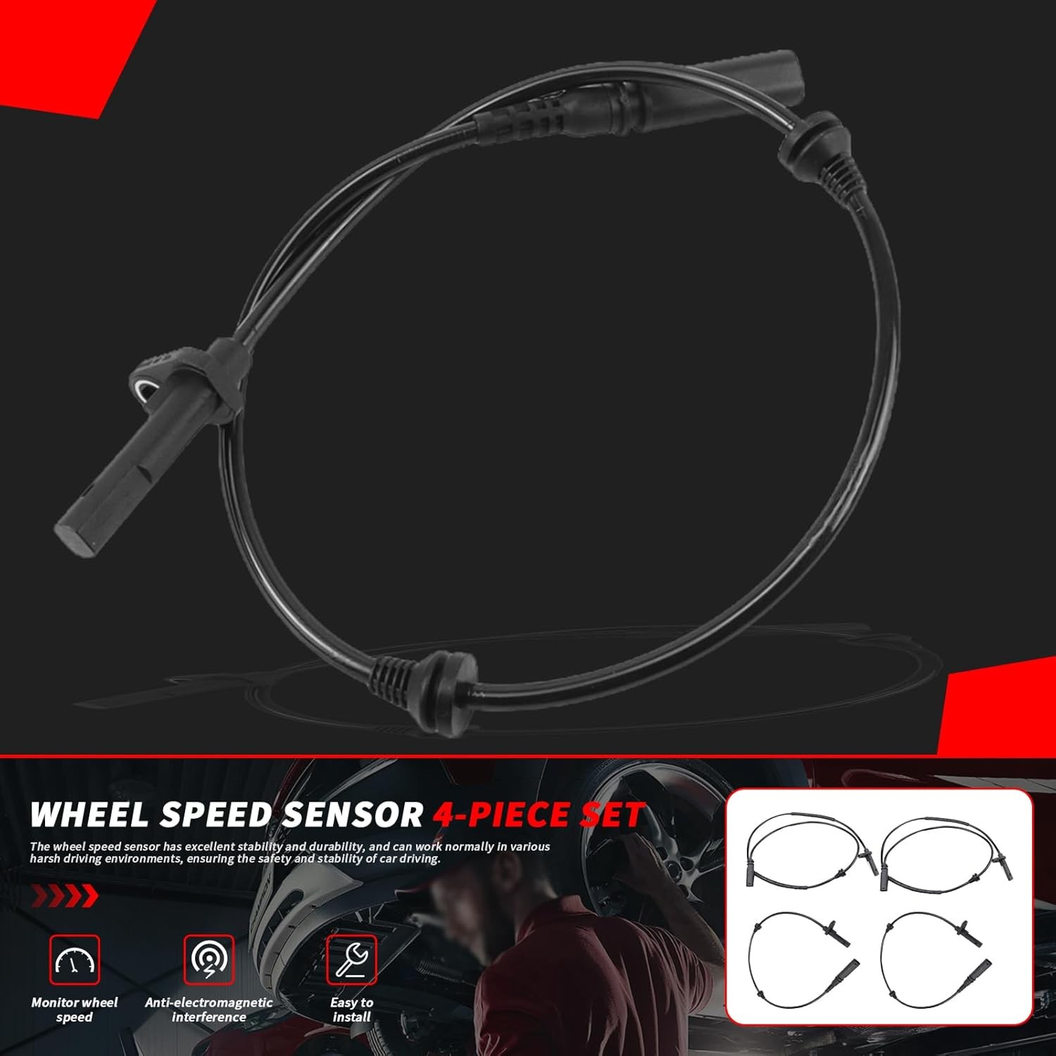 Front Left Right Wheel Speed Sensor for BMW X5 E70 F15 F85 X6 E71 E72 F16 F86 X5