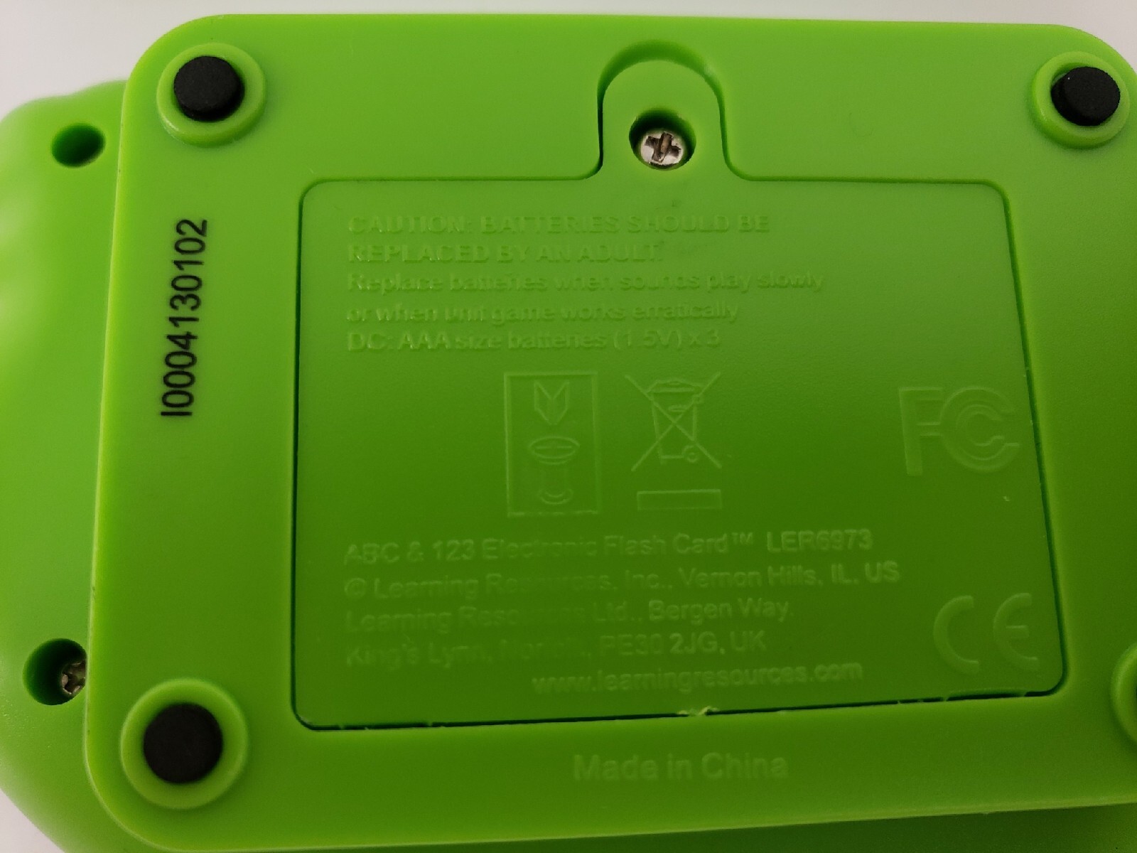 Learning Resources Electronic Handheld ABC 123 TESTED
