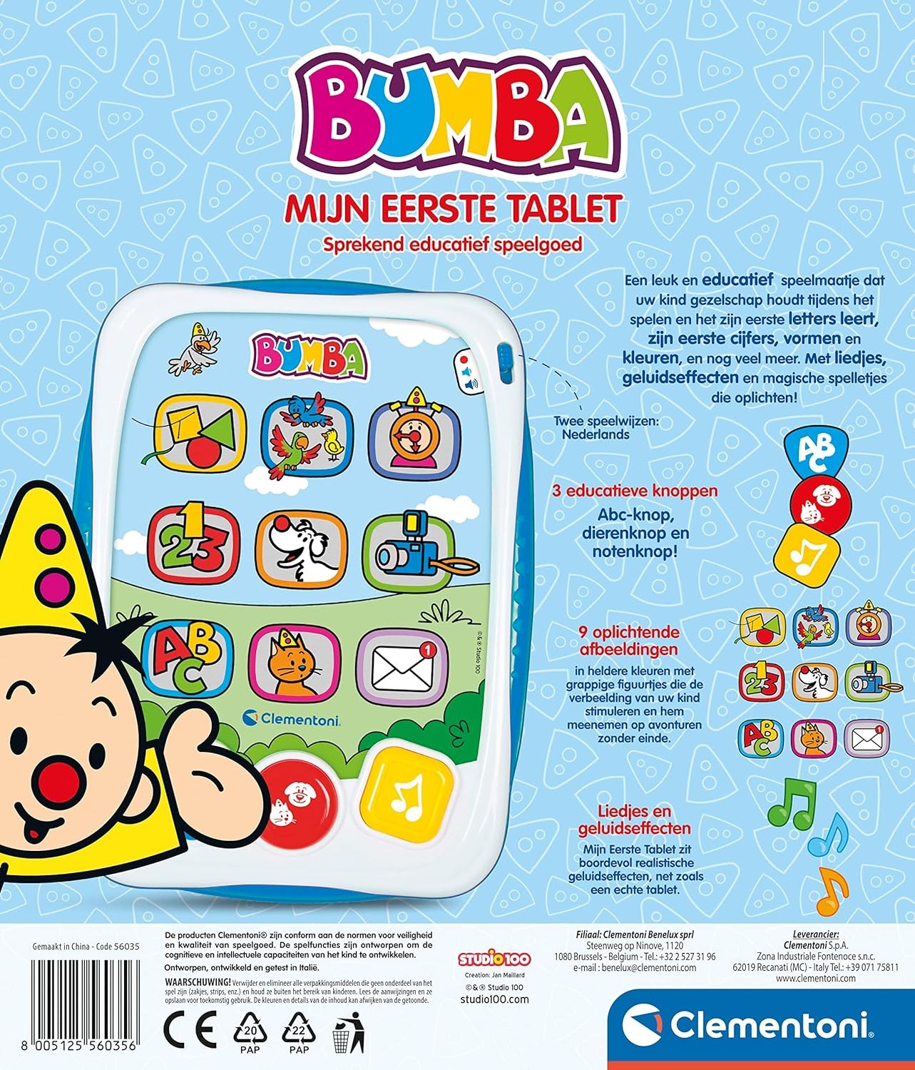 Clementoni Baby Bumba Pad Activity Centre 12-36 Months – 56035