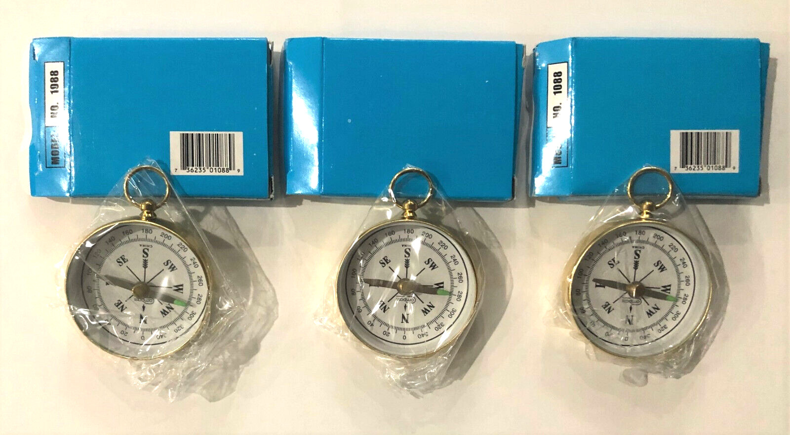 COMPASSES (12 – individually wrapped and boxed) (small – 1.75″ diameter)
