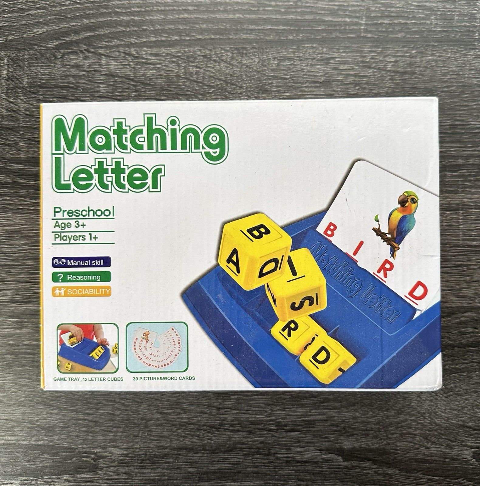 Matching Letter Preschool Learning Game Educational Spelling Toy Ages 3+ Set