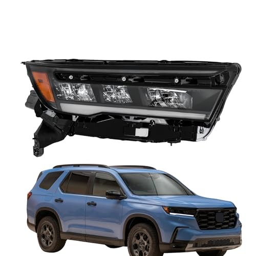 23-25 Honda Pilot LED Headlight Black Right Passenger 33100T90A01 1PC Headlight