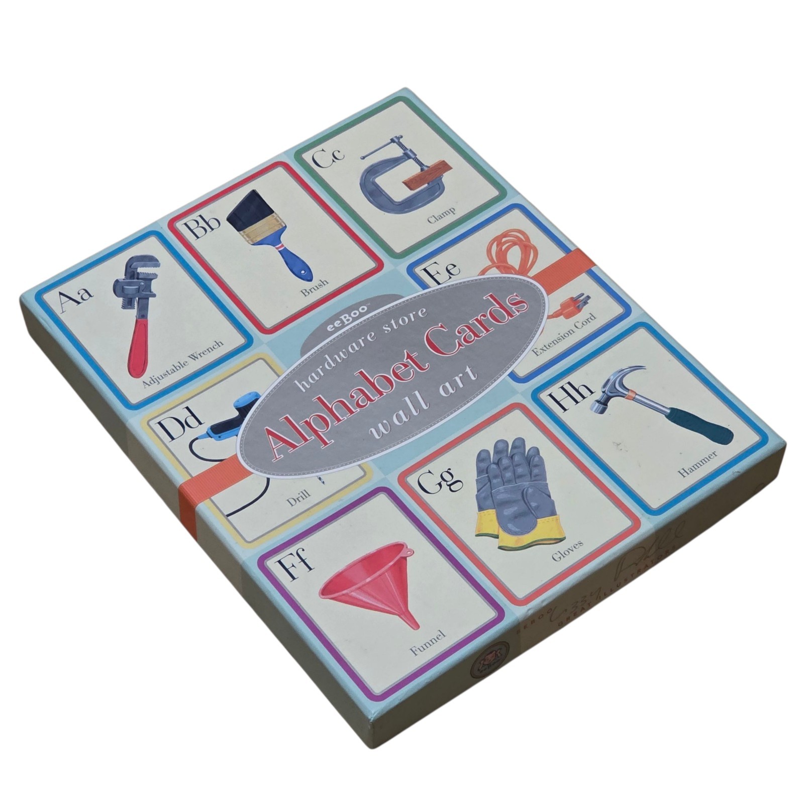 eeBoo Hardware Store Alphabet Wall Cards 8”X10” Educational Pre-School Toys 2005