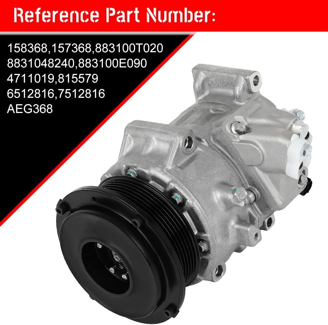 cciyu AC Compressor for Car 2009-2013 for Toyota Highlander 2.7L,Air Conditio…