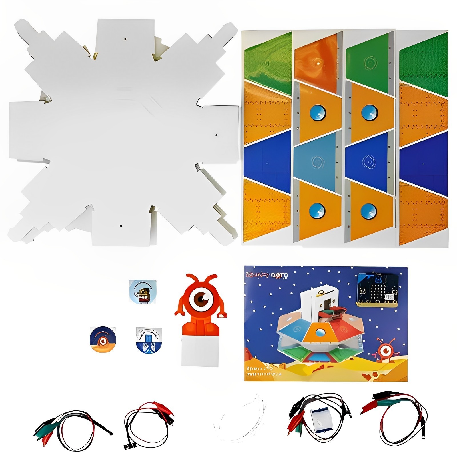 STEM Coding Robot Kit BinaryBots UFO w/ BBC micro:bit Build Your Own Robots