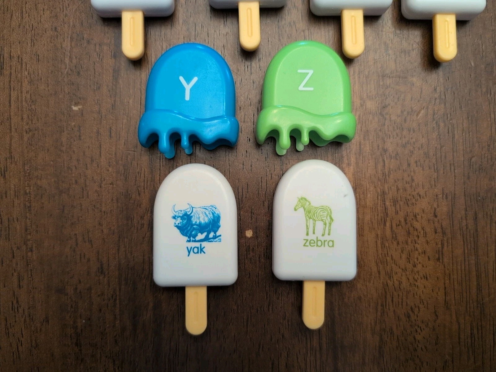 Mini Ice Cream Pops Alphabet Matching Letters & Pictures Montessori Early Learni