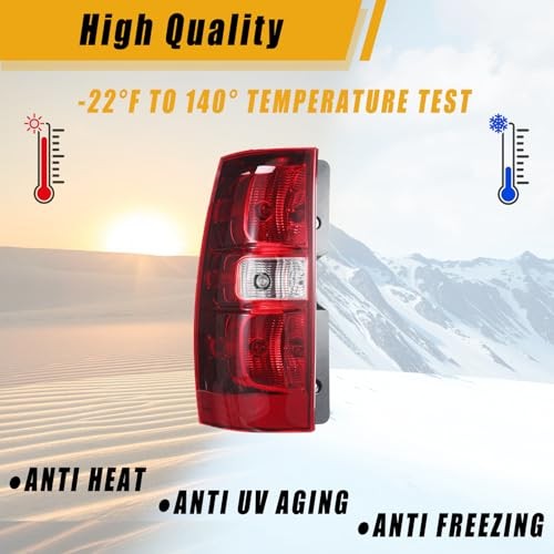 Tail Light Compatible With 2007-2014 Chevy Tahoe Suburban Right Passenger Side