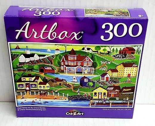 300pc PUZZLE JIGSAW 2 DIFFERENT DESIGN RED FARMS Inn & STATE FAIR
