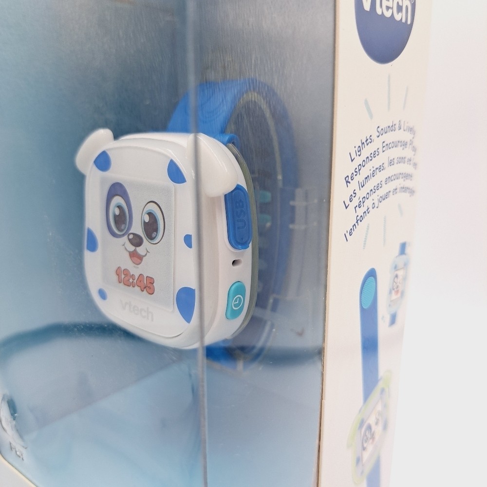 VTech My First Kidi Smartwatch Digital Dog Kid Education Exercise Toy Watch Blue