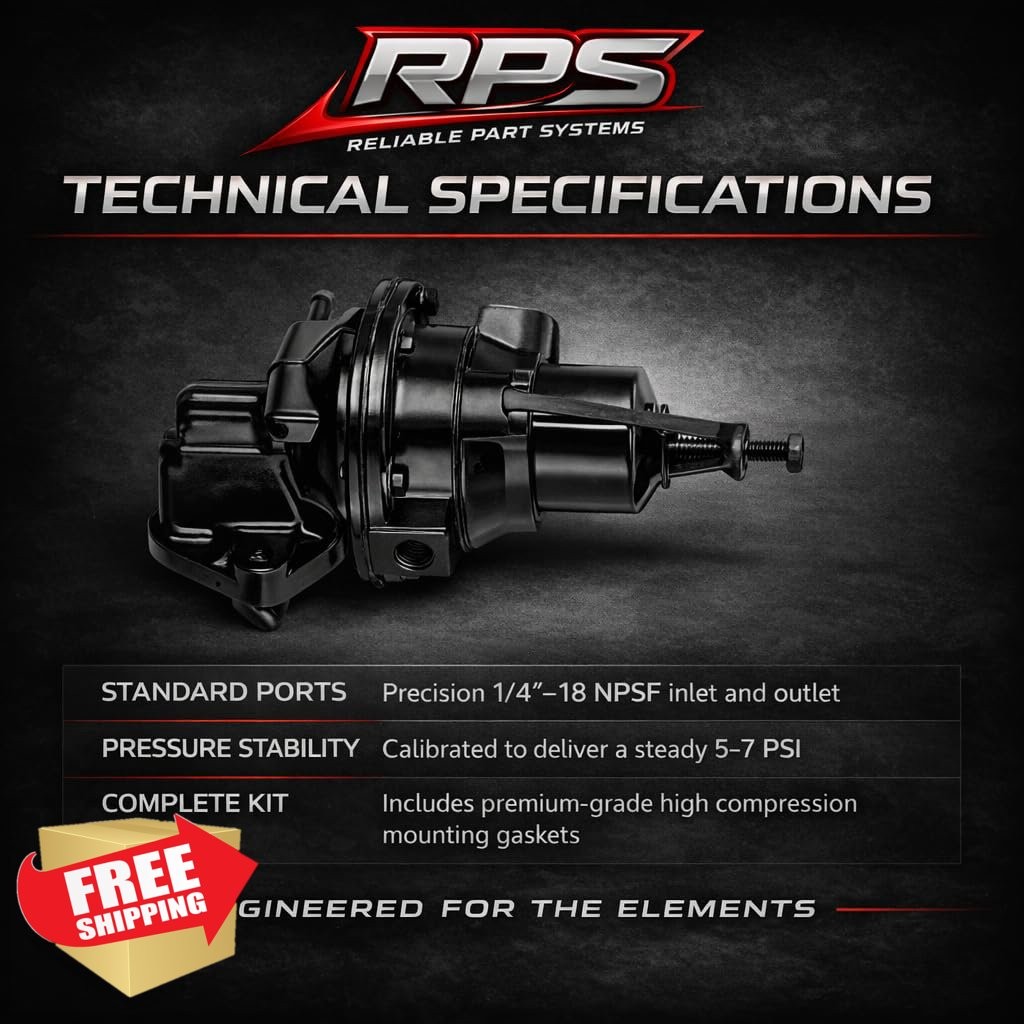 RPS Mechanical Fuel Pump Marine 3.0L 2.5L 3.7L