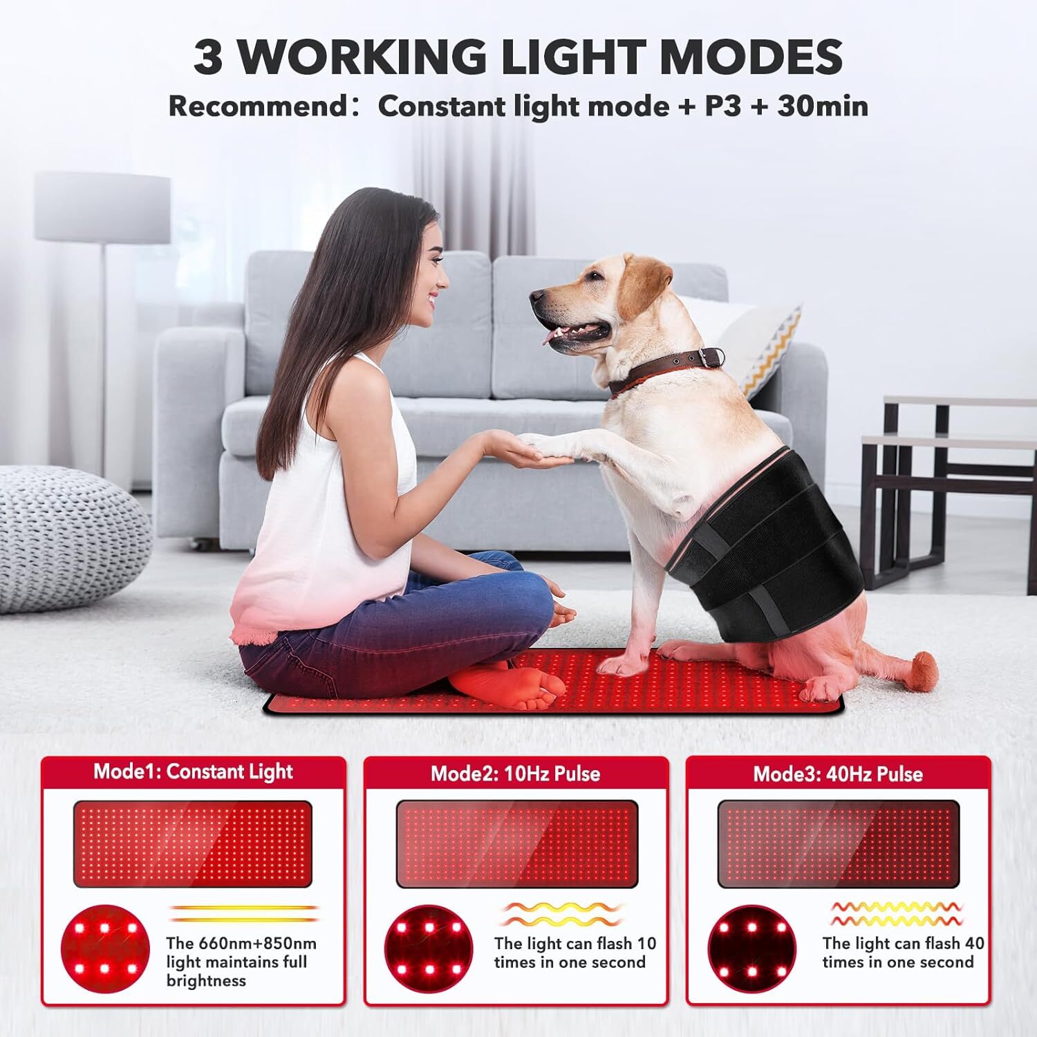 Red Light Therapy for Body, 31.5″ * 11.8″ Red Light Therapy Pad, Dual Chip Grade