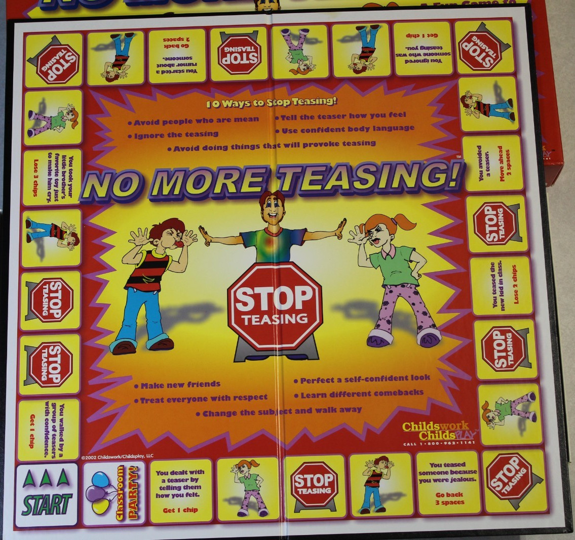 Homeschool Childswork/Childsplay No More Teasing Student Interactive Board Game