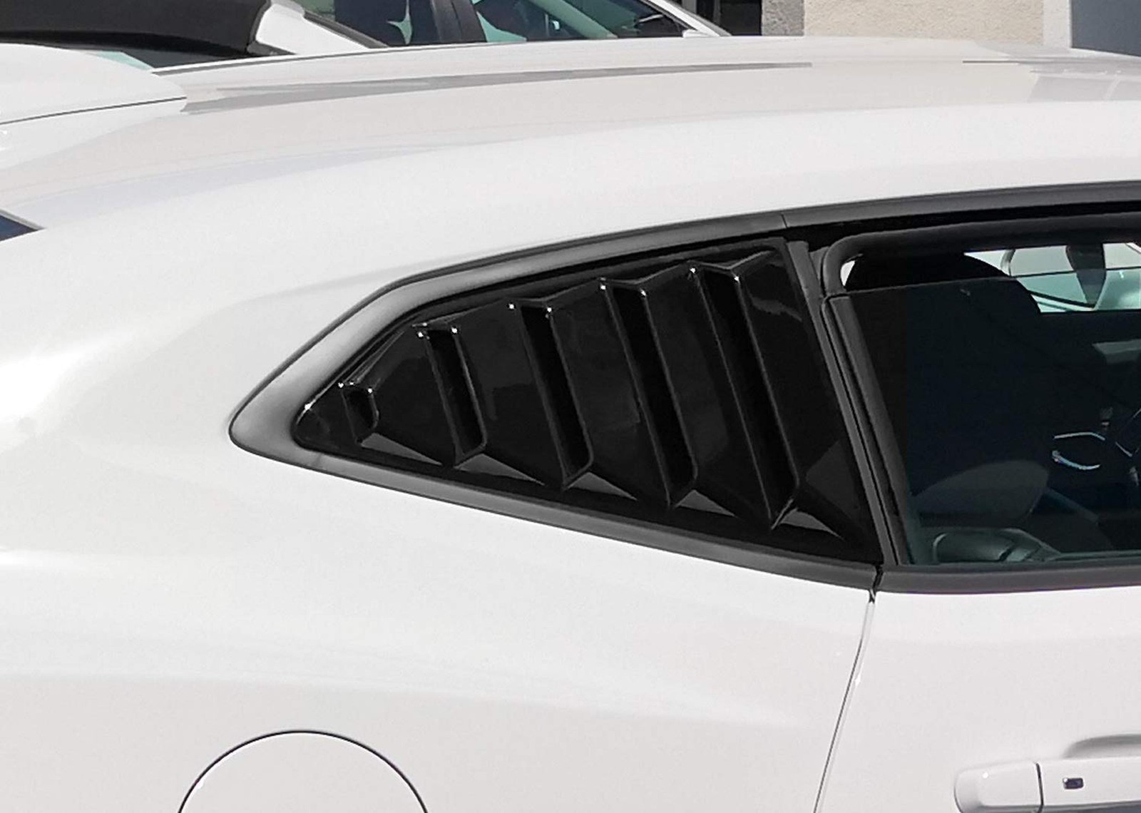 iJDMTOY Left/Right Black Finish Racing Style Rear Side Window Scoop Air Vent/…