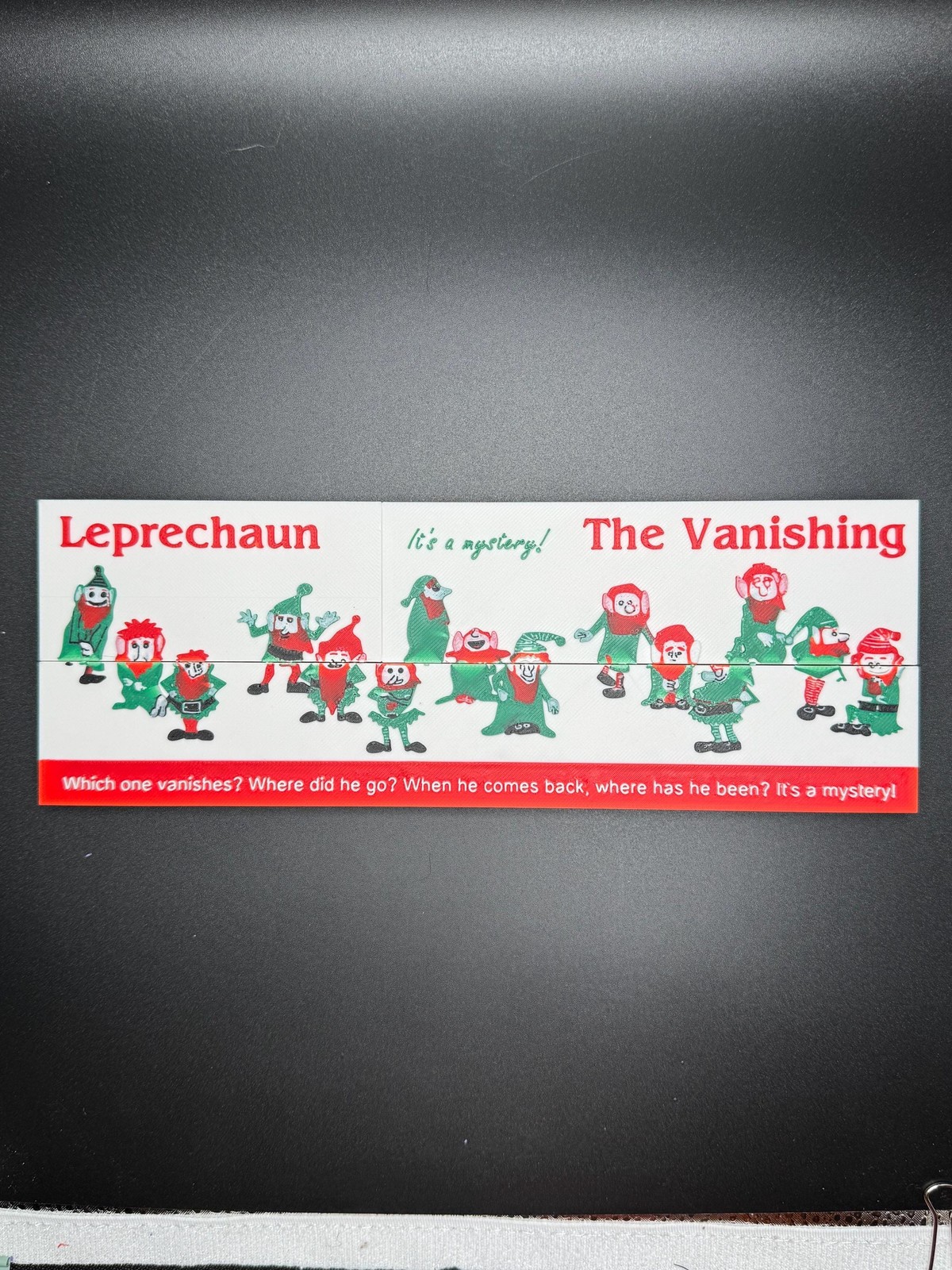 Vanishing Leprechaun – Magic Shifting Puzzle – High Quality 3D Print – Fun &
