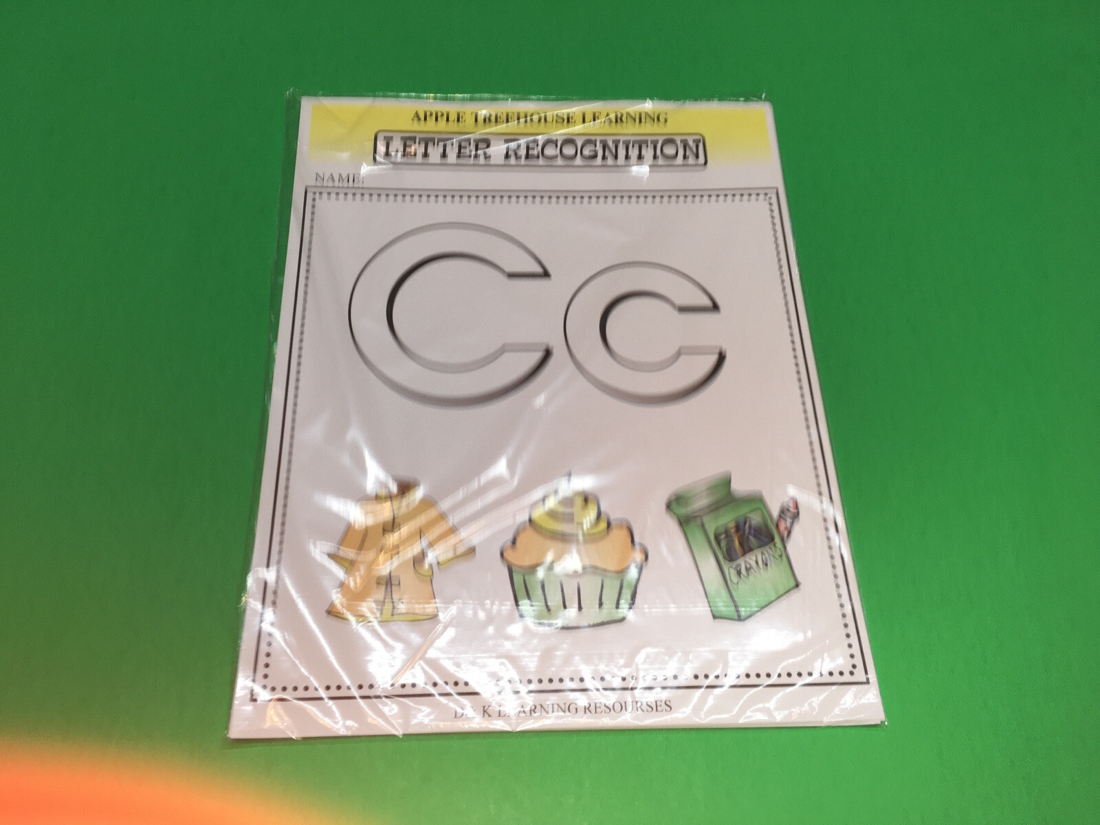 Letter Cc – Apple Treehouse Worksheets – Preschool Teaching supplies 20pgs