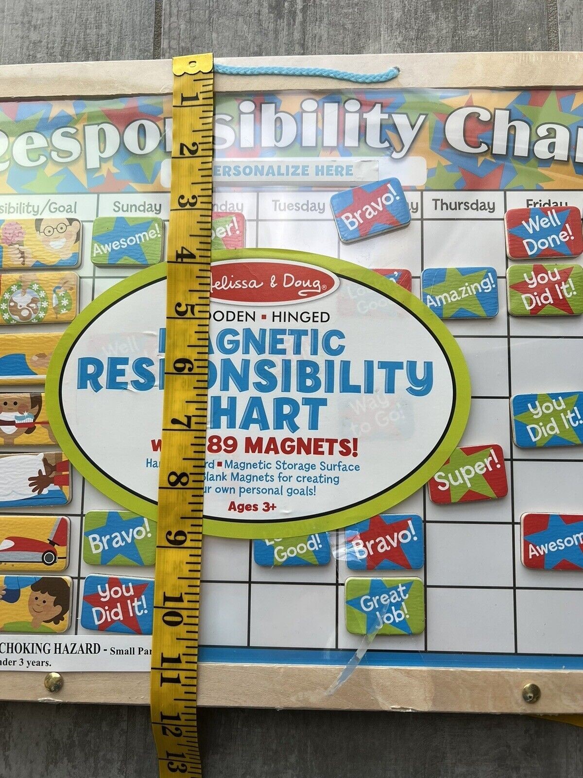 Melissa & Doug Magnetic Responsibility Chart Chore Chart NEW Learning Montessori