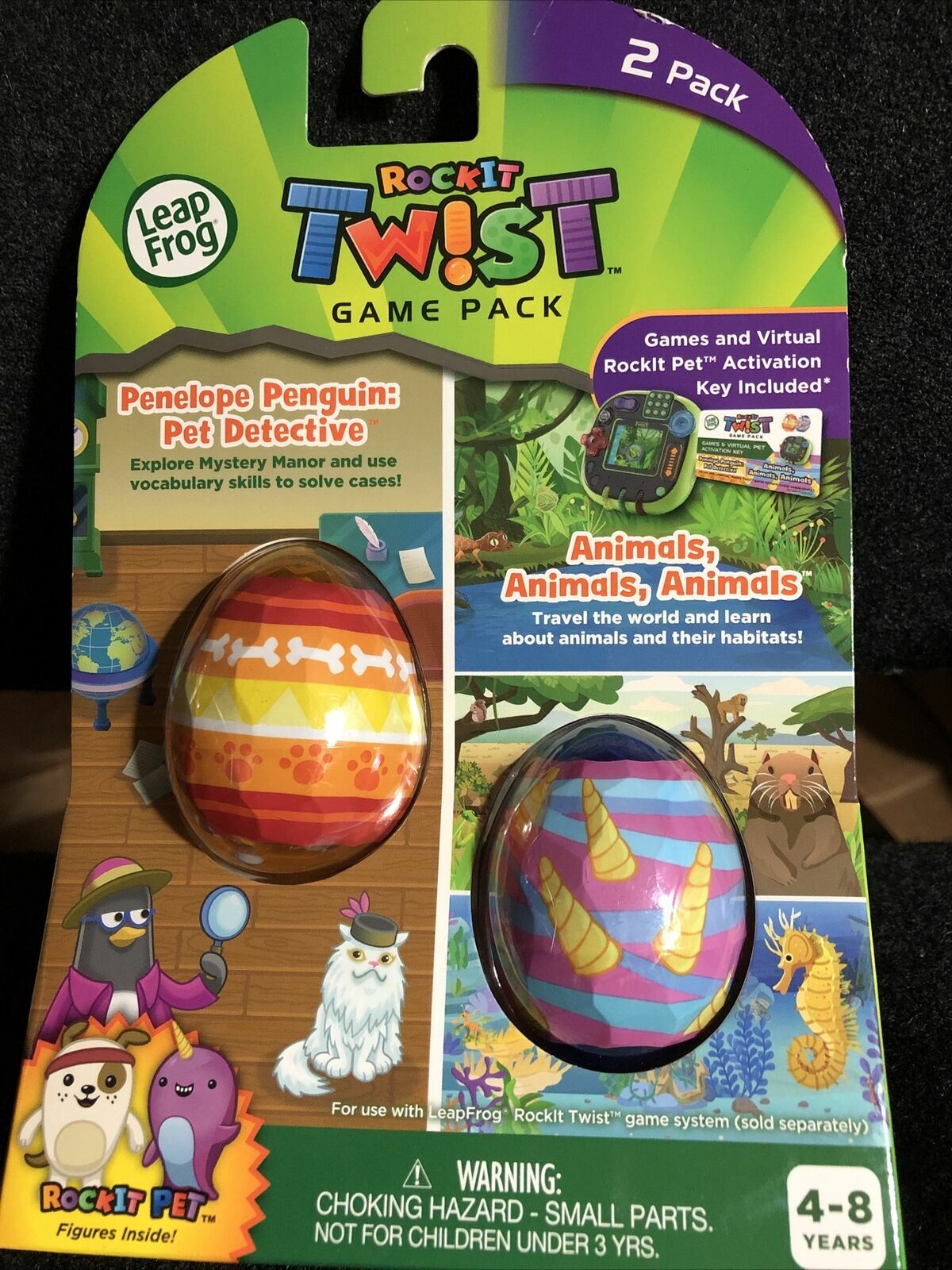 Leap Frog Rock It Twist Game Packs – CHOICE – Trolls/Cookie’s or Penguin/Animals