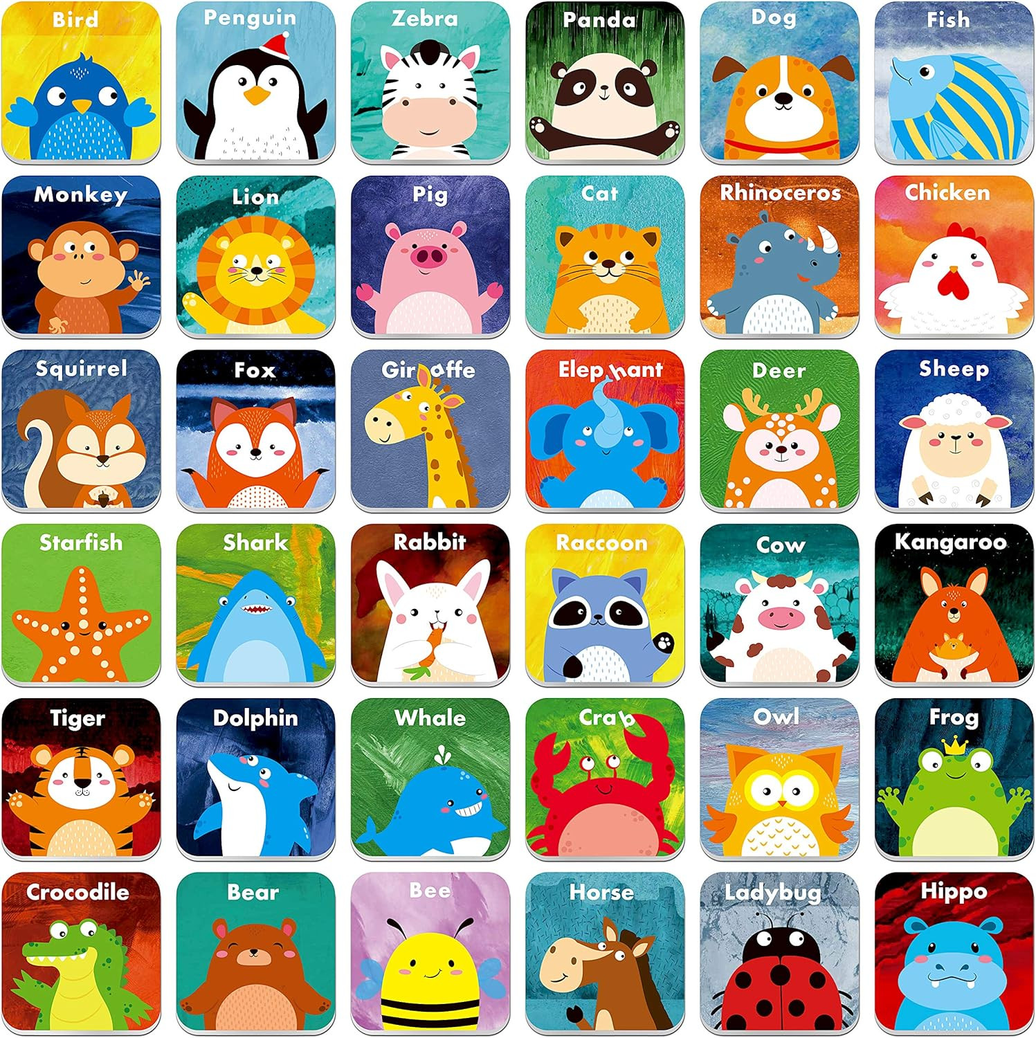 Memory Matching Game, 72 PCS Sight Words Matching Cards for Kids, 36 Pairs Memor