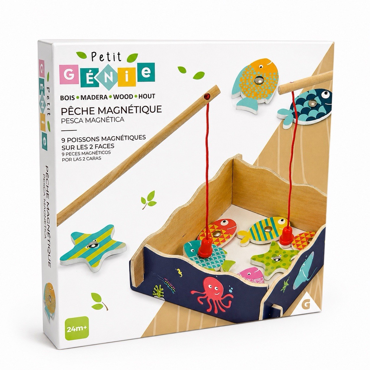 Fun & Educational Wooden Magnetic Fishing Game for Toddlers!