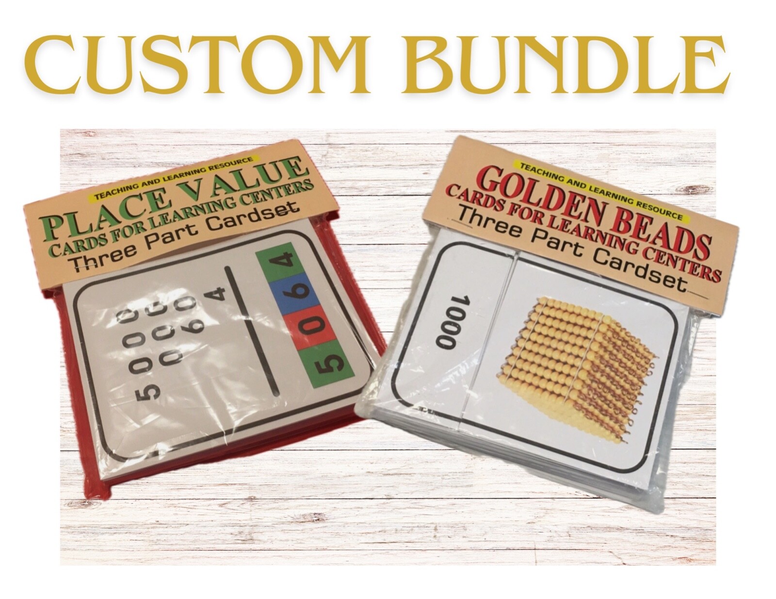 Custom Bundle – Three Part Cards – Montessori