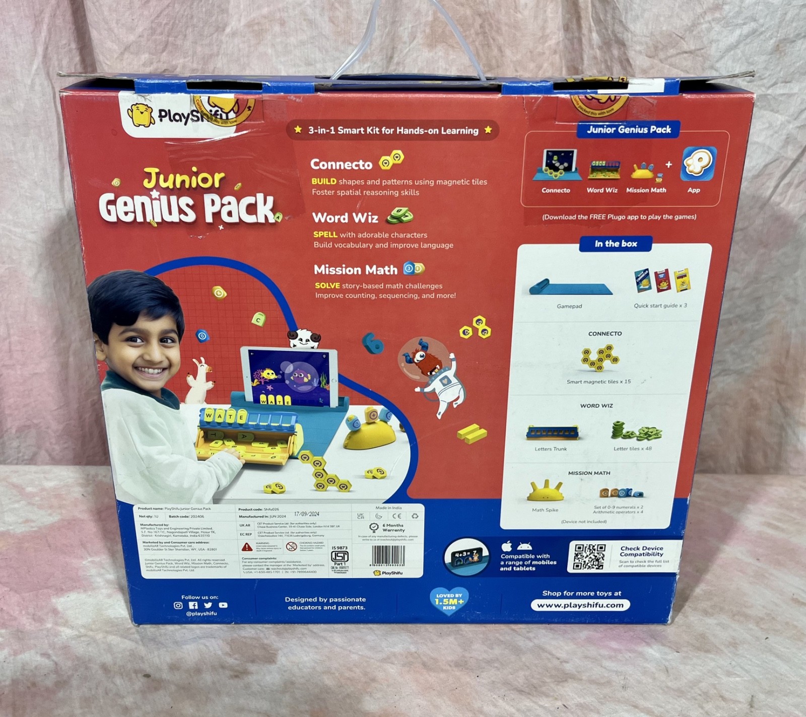 PlayShifu Junior Genius Pack 3-in-1 STEM Learning Kit OPEN BOX