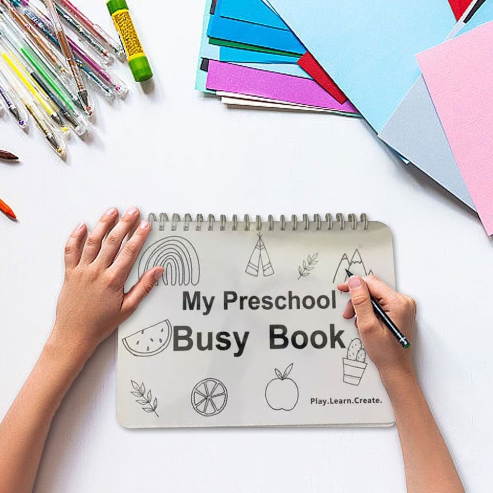 My Preschool Busy Book Educational Toys Gift for Kids & Toddlers CW