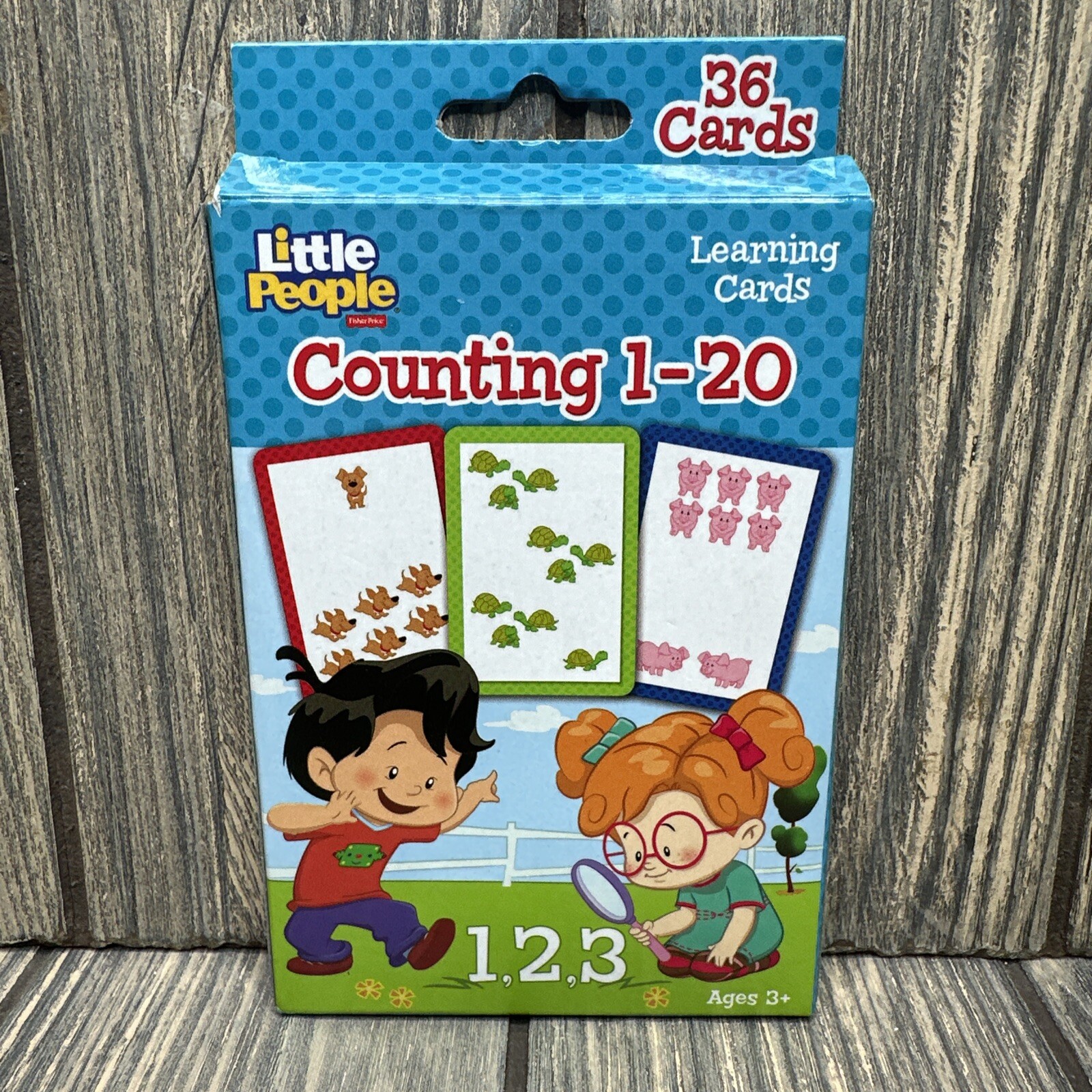 Little People Learning Flash Cards Counting 1-20 Ages 3+