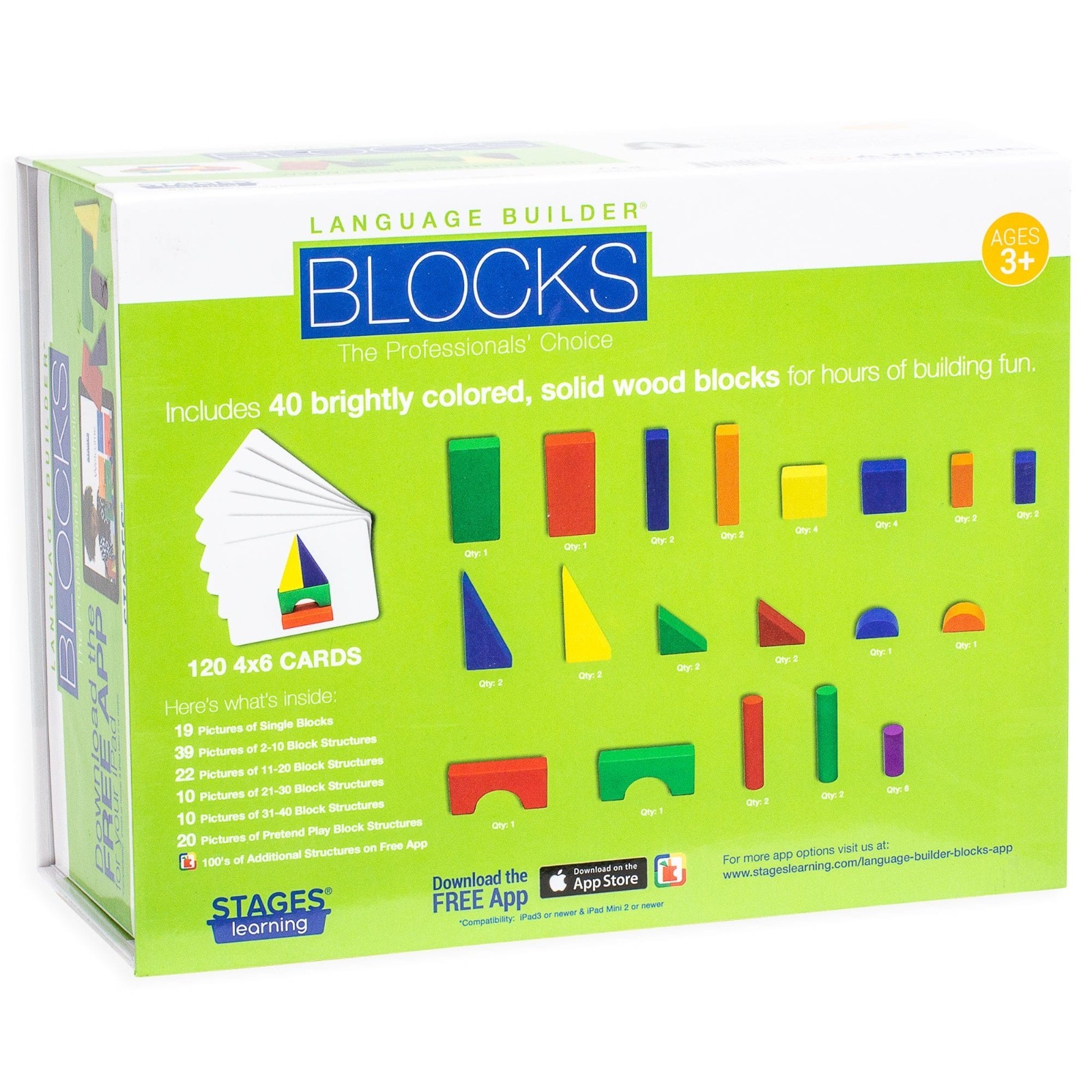Stages Learning Language Builder BLOCKS Curriculum Kit, 40 Blocks & 120 Cards
