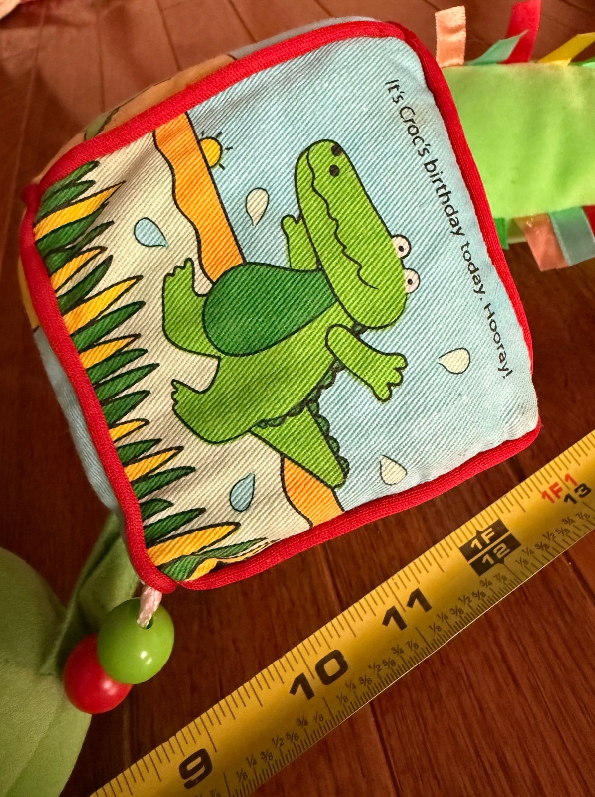 Jelly Kitten Croc Baby Crocodile Story Learning Plush Crackle Rattle Jungle Rare
