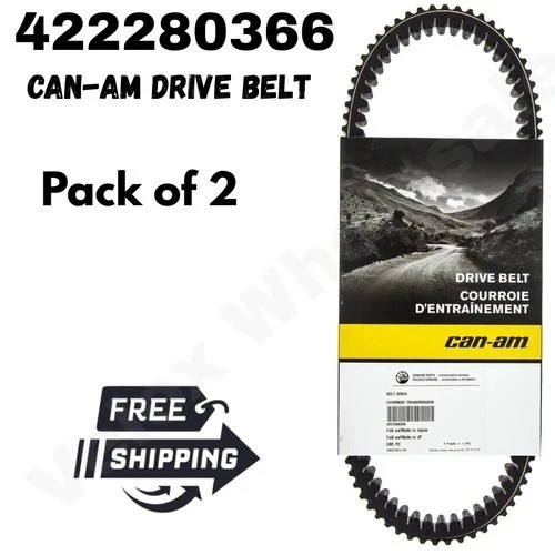Can-Am OEM Clutch Drive Belt, 422280366 Pack of 2