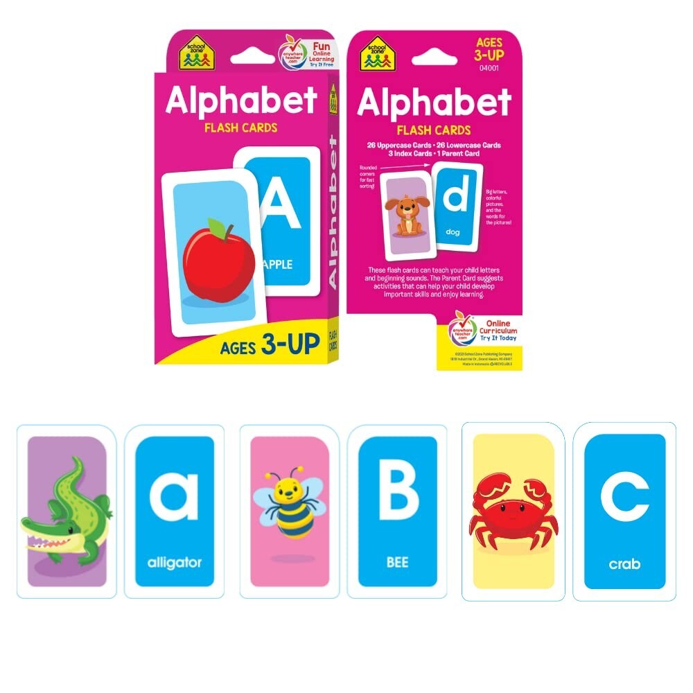 Flash Cards for Toddlers Kids Pre k Alphabet ABC Learning Preschool Sight Words