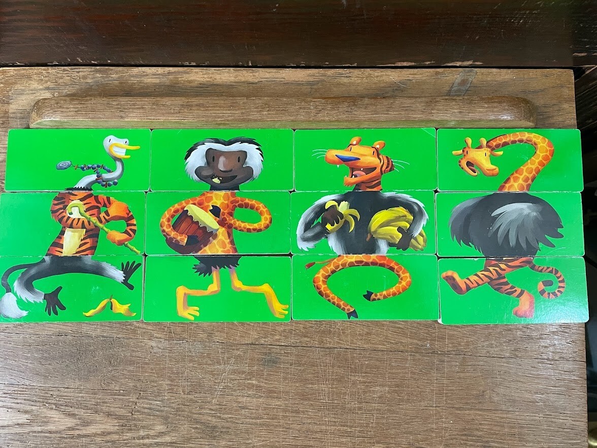 Put Your Left Paw In Jungle Hokey Pokey Magnetic Puzzles Animal Mix and Match