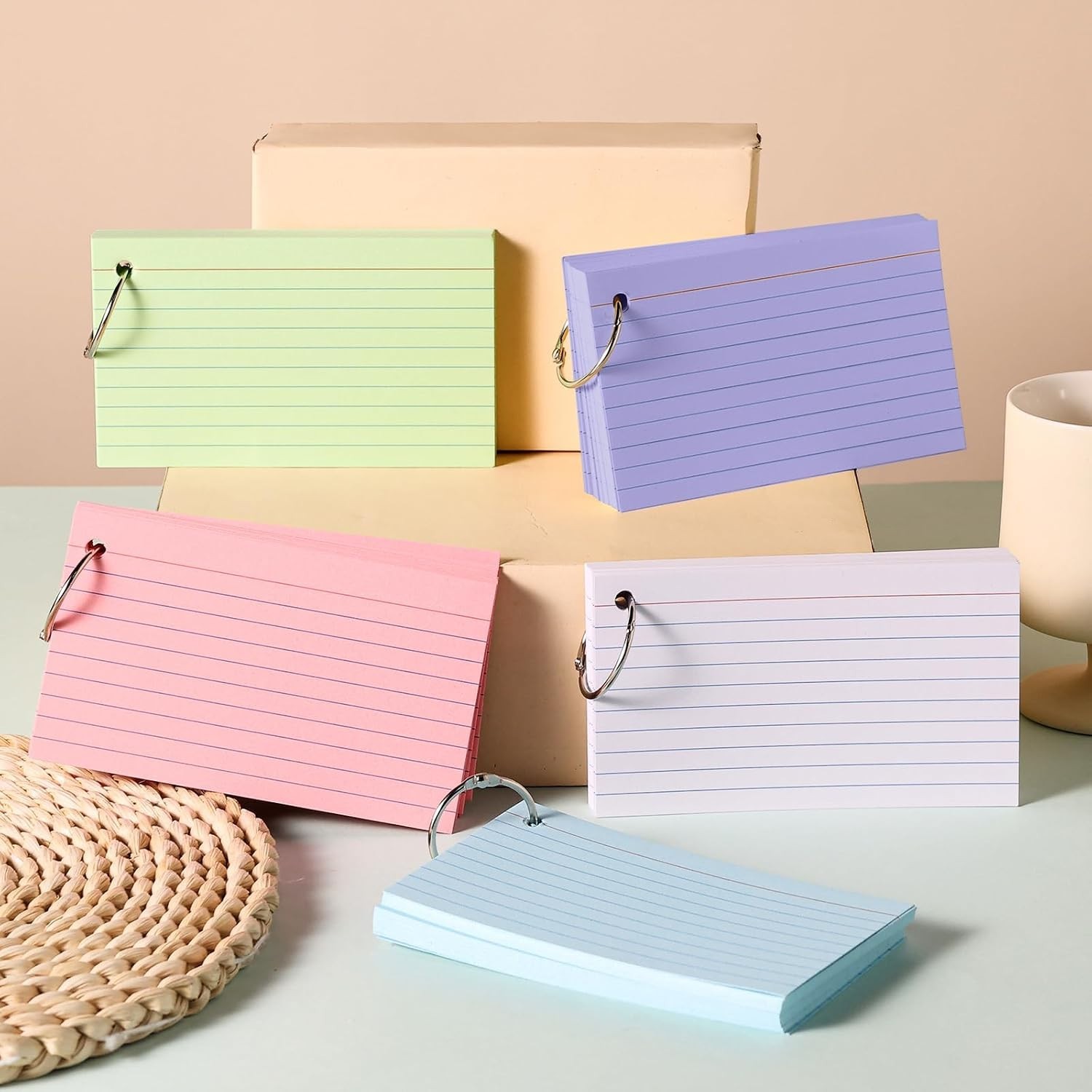 150 Pack Heavyweight Lined Note Cards – 4×6 Index Cards for Study and Organize