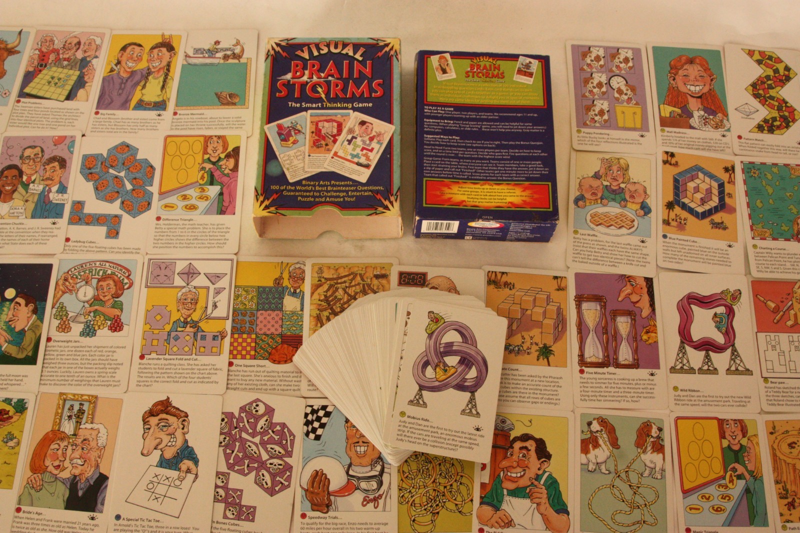 Visual Brain Storms – The Smart Thinking Game – Brainteaser Card Game