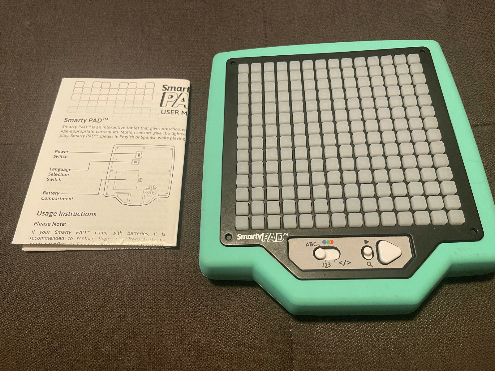 Smarty Pad Tablet LED Lights Interactive Device for Children by Fly Catcher Toys