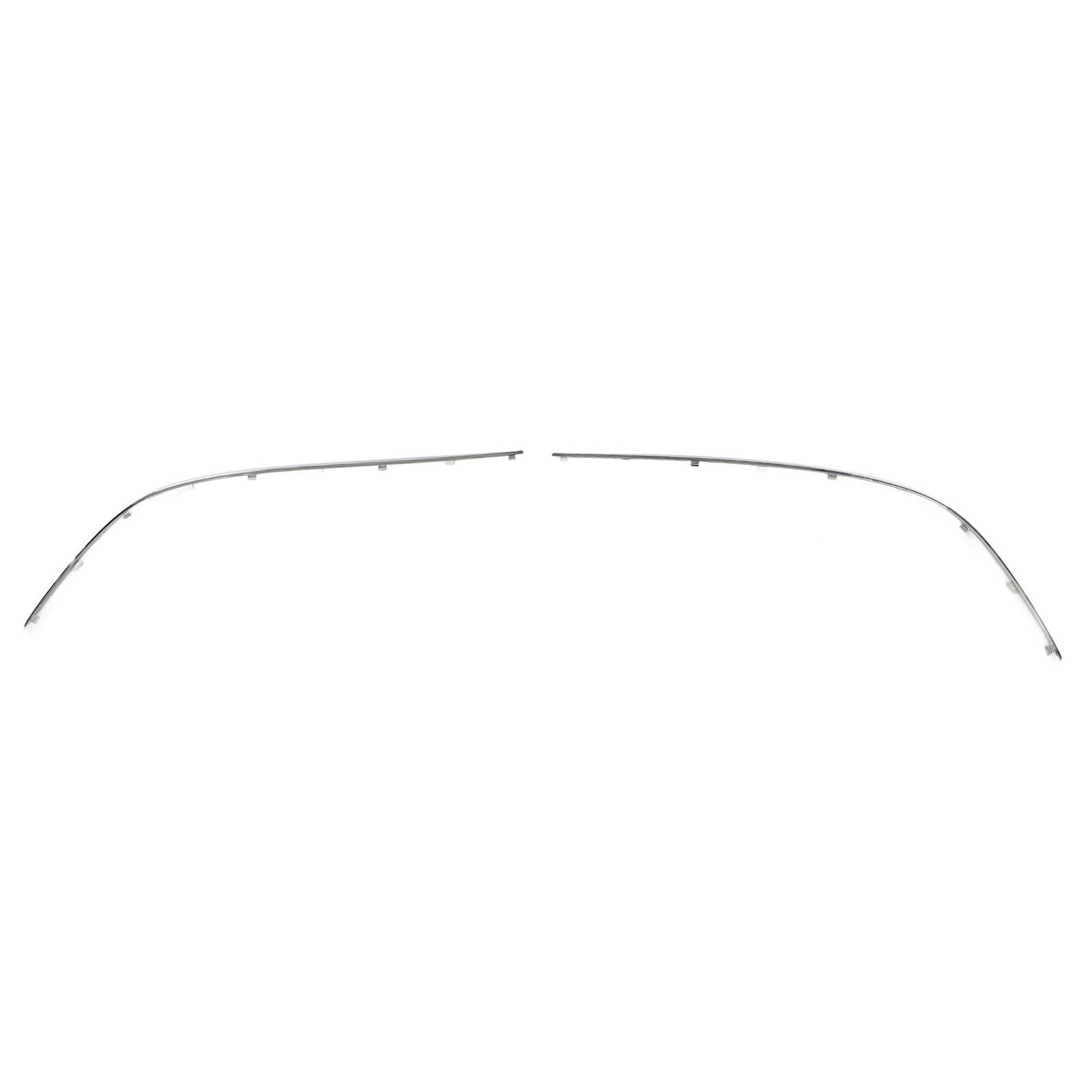 1Pair Front Bumper Outer Molding Chrome Cover Stylish Replacement For Benz ODHF