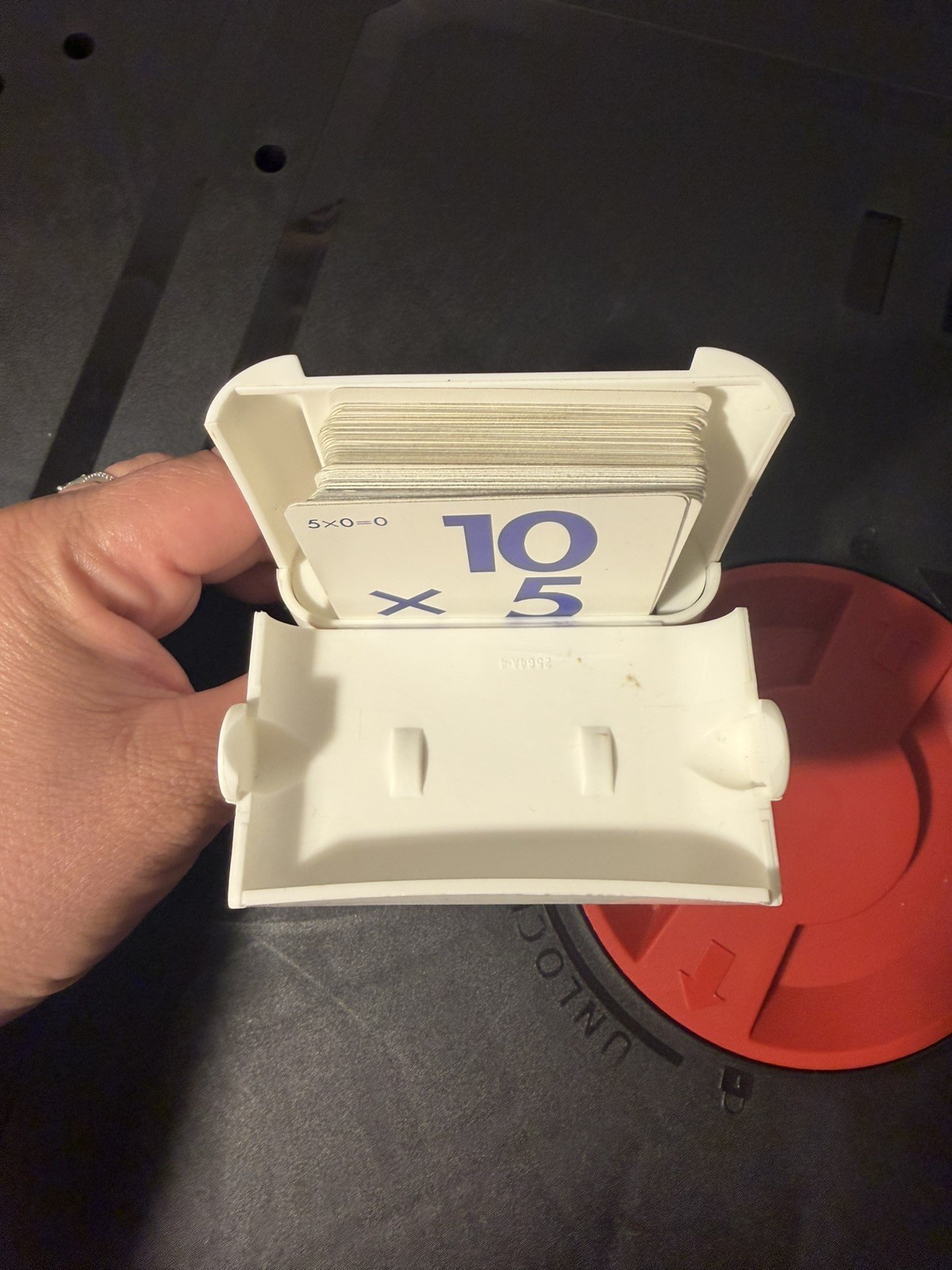 Tuppertoys Multiplication Flash Cards Tupperware Vintage 61 Two Sided w/ Case