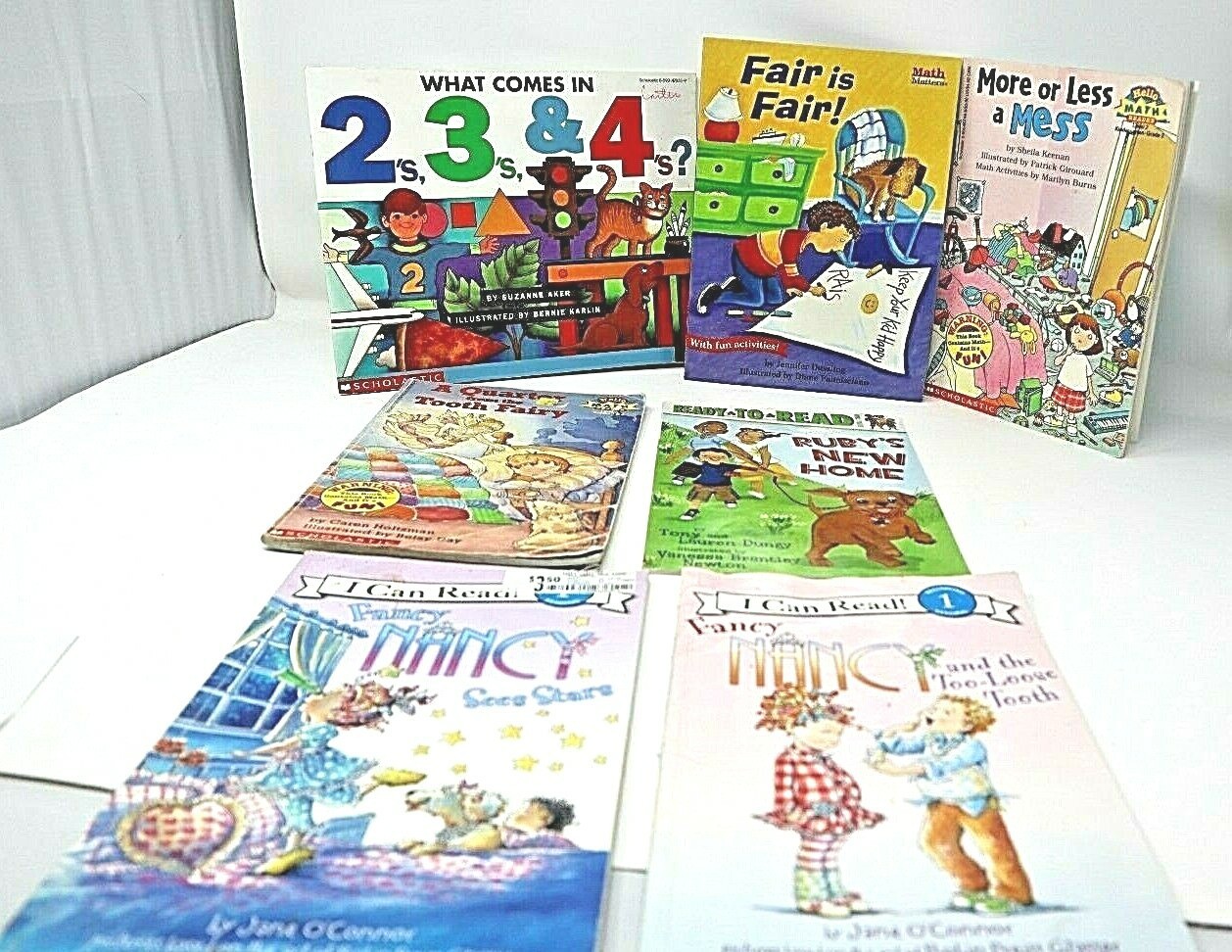 Seven Children’s Learn To Read And Learn Numbers Books Educational Reading Read