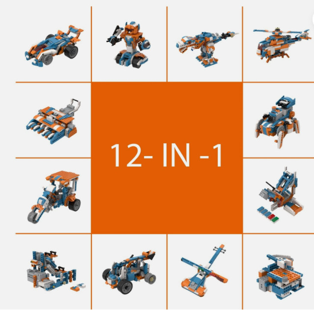 Apitor Robot X, 12 in 1 Educational Building Blcok Kit 1:1 Scale STEM Toy App