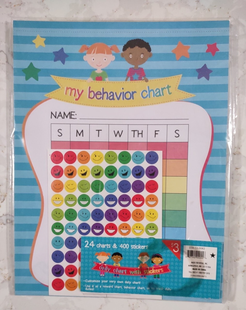Behavior Reward Chart System 24 Charts 400 Stickers