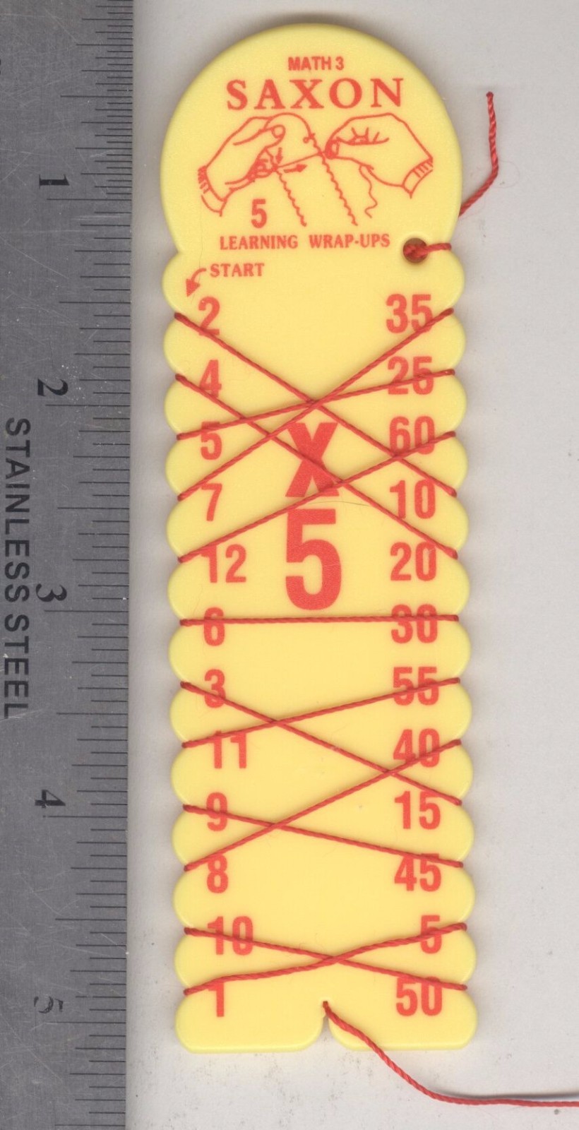 Replacement x5 For Saxon Math 3 Learning Wrap-Ups Multiplication Practice