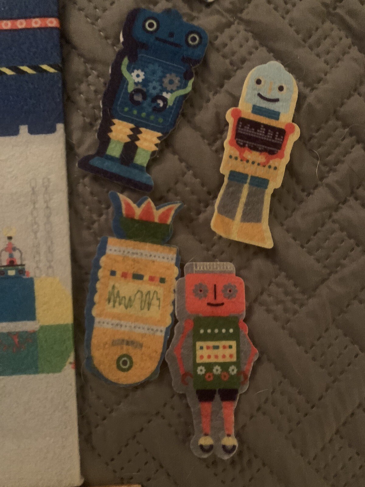 The Story Teller Felt Story Board Cutouts Fairy Tale Stories Robots Lot 15×11